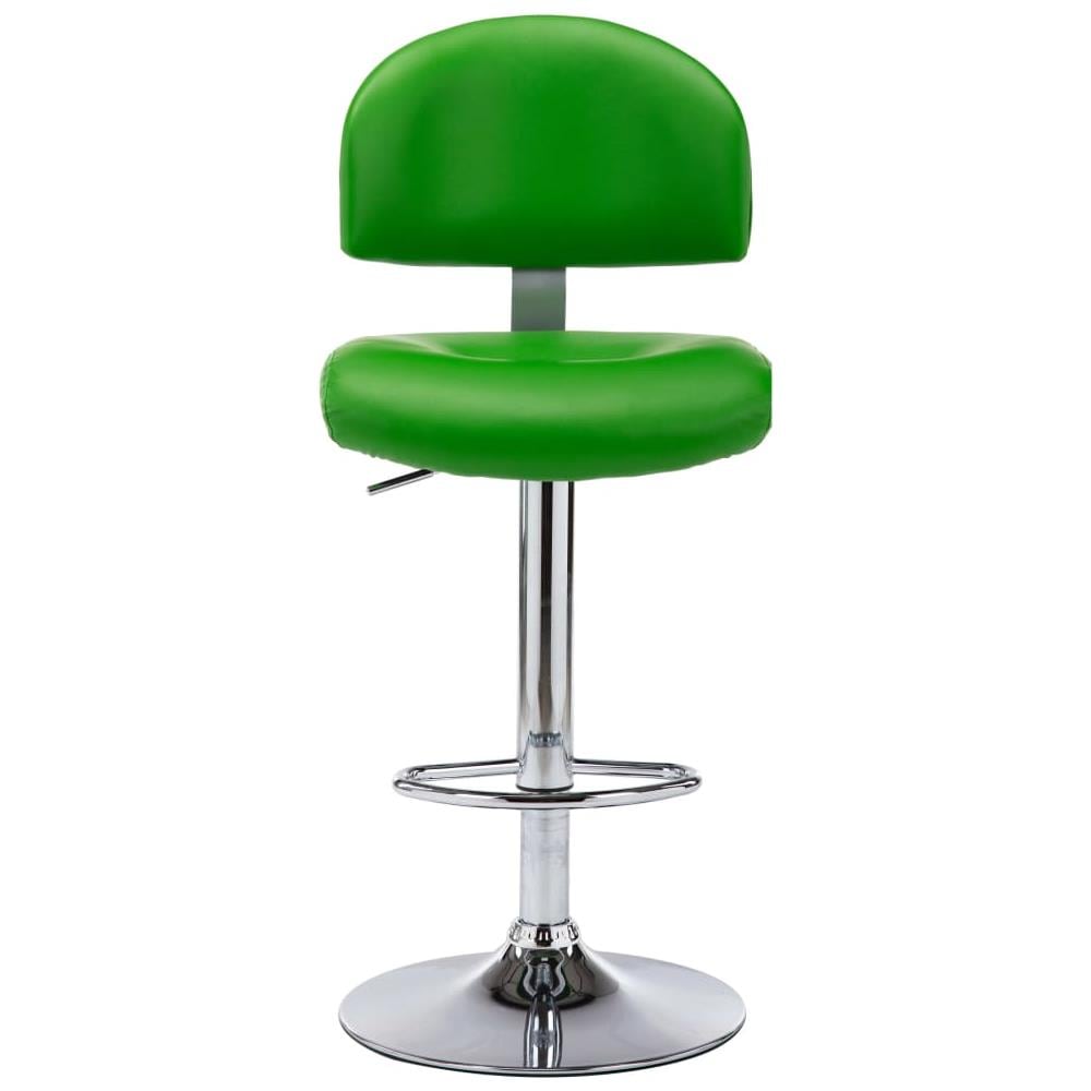 Sgabello Da Bar Verde In Similpelle - Foto 2