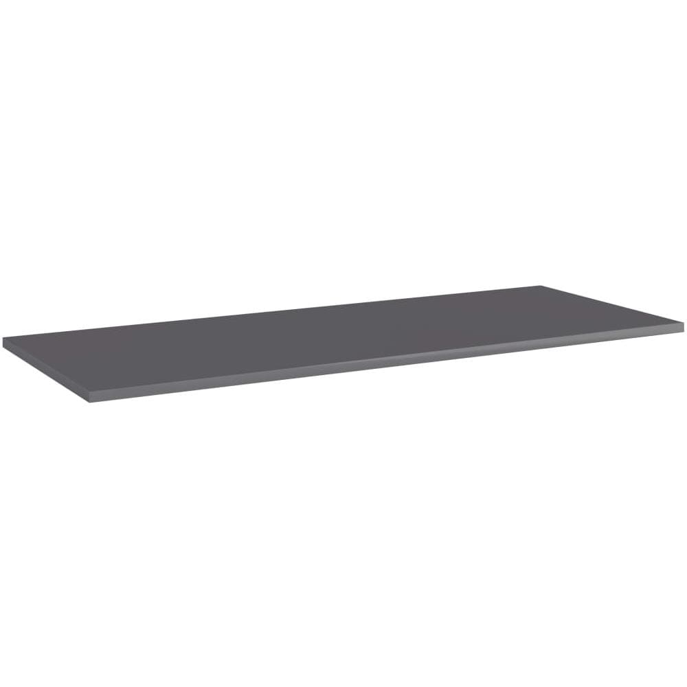 Ripiani per Libreria 4pz Grigio Lucido 100x40x1,5cm Multistrato - Foto 2