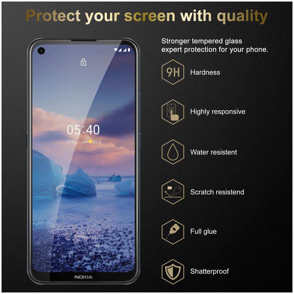 Pellicola Di Armatura Compatibile Con Nokia 5.4 In Elevata Trasparenza - Vetro Temperato (tempered) Di Protezione Del Display In Durezza 9h Con 3d Touch - Foto 2