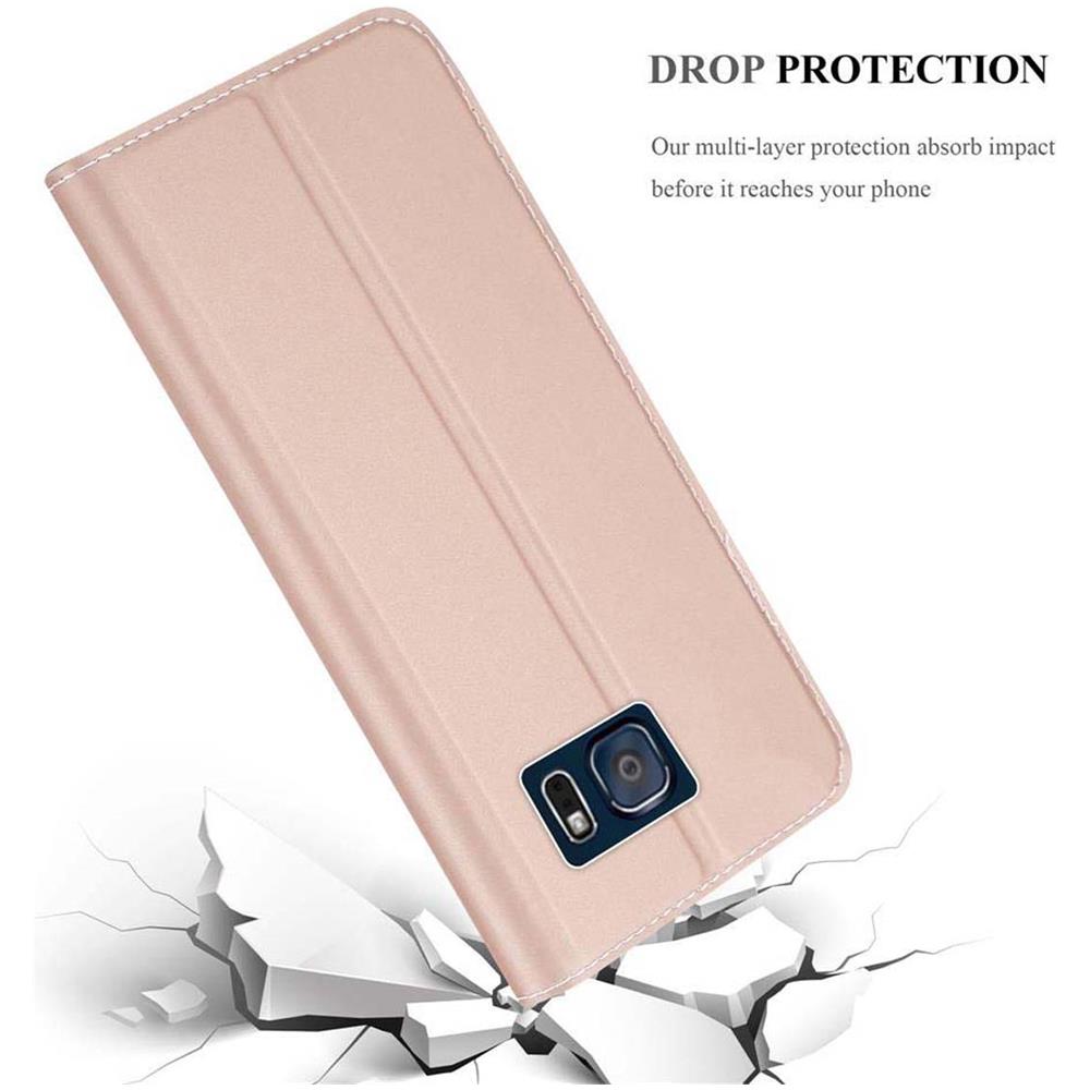Cadorabo Custodia Compatibile Con Samsung Galaxy Note 5 In Classy Oro Rosa - Coperchio Protettiva Con Chiusura Magnetica, Funzione Stand E Tasca Per Le Carte - Foto 8