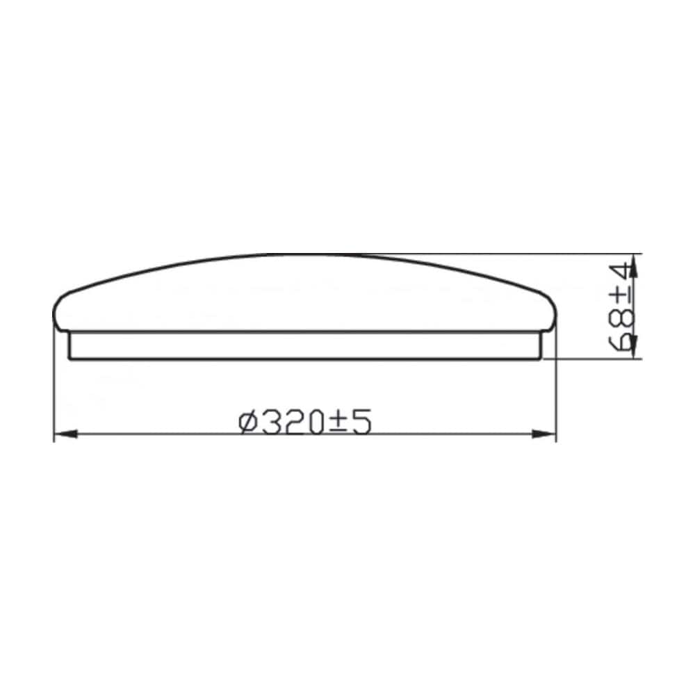 Plafoniera Led 20w Ip44 Canopus 70xø390 Mm Pc - Foto 1