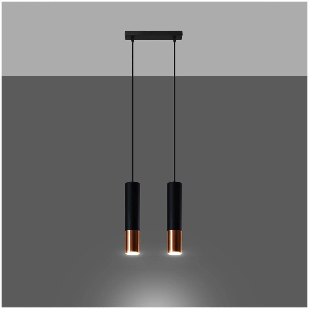 Lampada A Sospensione Metallo Loopez 1 Sollux Rame 900x60x300 Mm Metallo - Foto 10