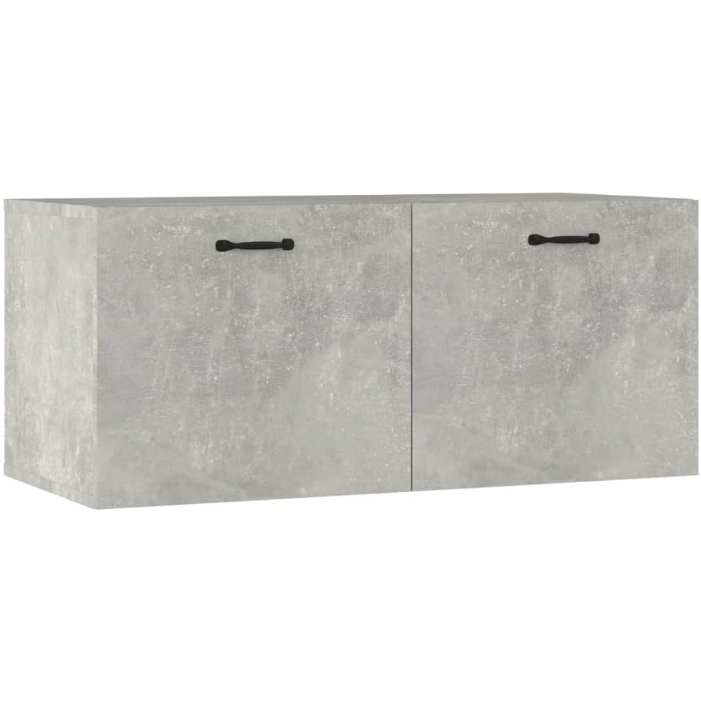Armadietto A Muro Grigio Cemento 80x35x36,5cm Legno Multistrato - Foto 2