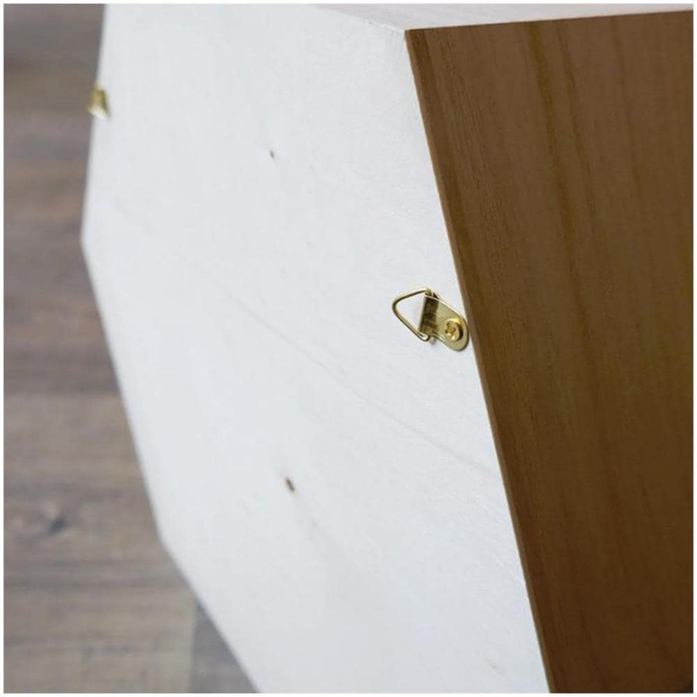 4 Scaffale Esagonale In Legno 27 X 23,5 X 10 Cm - Foto 1