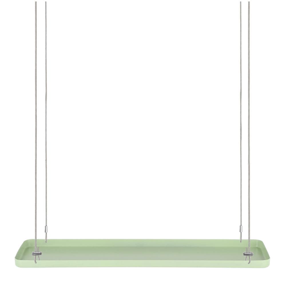 Vassoio Sospeso per Piante Rettangolare Verde L - Foto 1