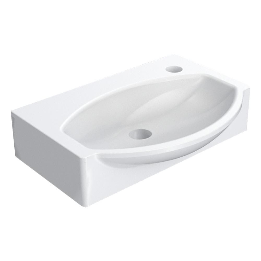 Lavabo A Parete 41x30 Cm Mod Lp96 Bianco - Foto 2
