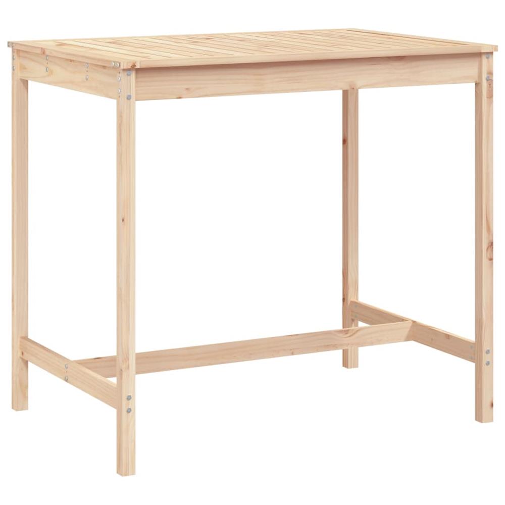 Tavolo Da Giardino 121x82,5x110 Cm In Legno Massello Di Pino - Foto 1