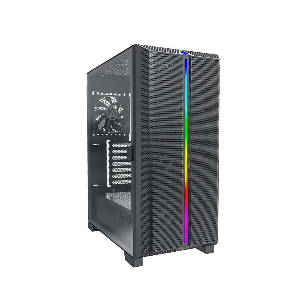 Case SKY ONE Midi Tower micro ATX, Mini-ITX 3 Porte USB 3.2 Colore Nero (Finestrato) - Foto 1