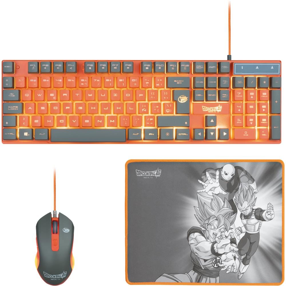 Tastiera e Mouse USB DBPCPACK  Colore Grigio, Arancione - Foto 1
