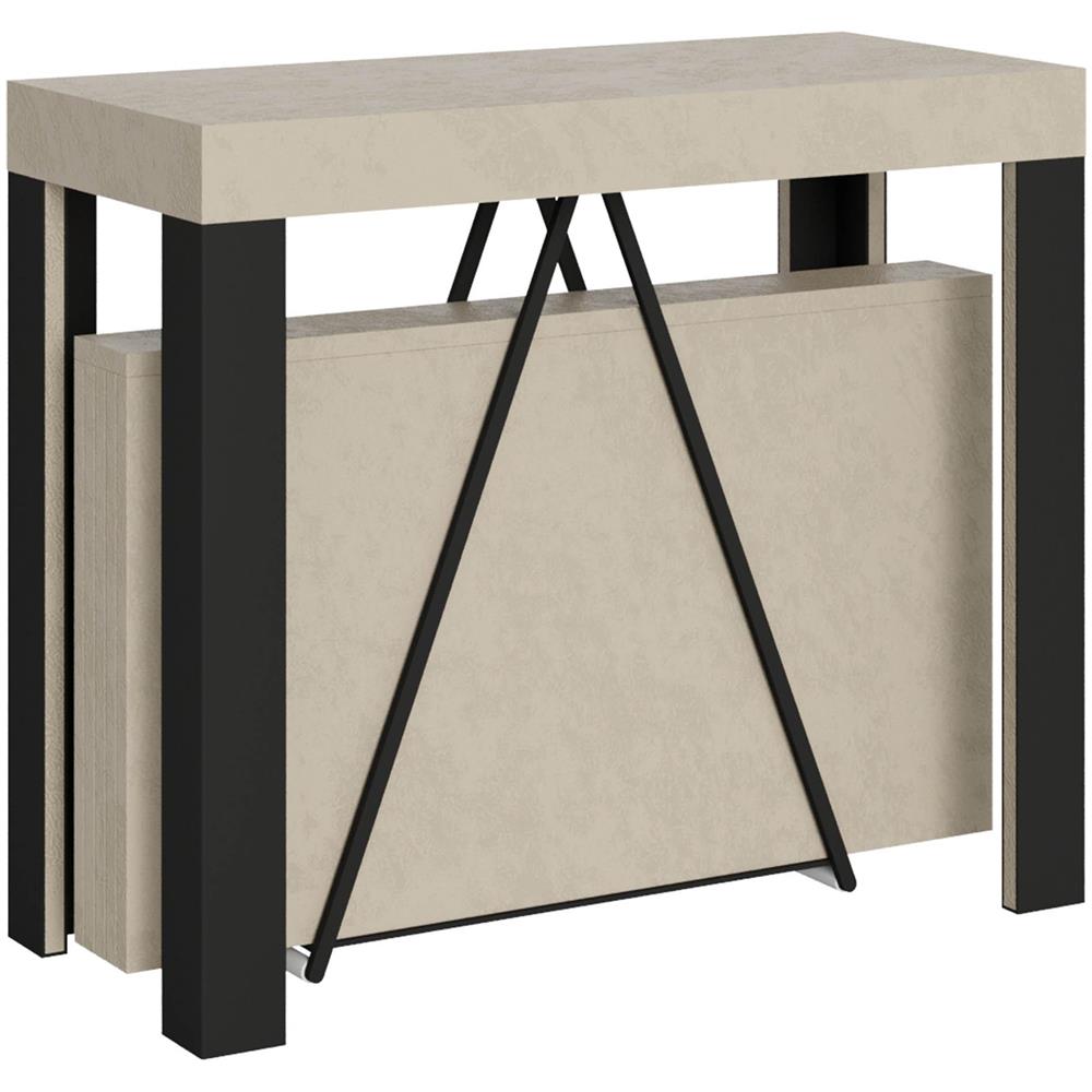 Consolle allungabile 90x40/196 cm Tarax Small cashmere telaio antracite - Foto 1