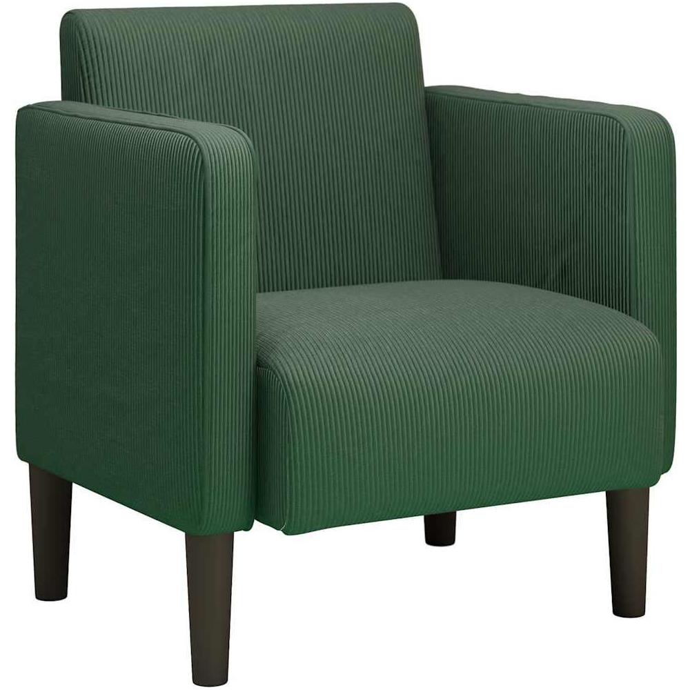 Divano Sedia con Braccioli Verde giungla 54 cm Tessuto a Coste - Foto 1