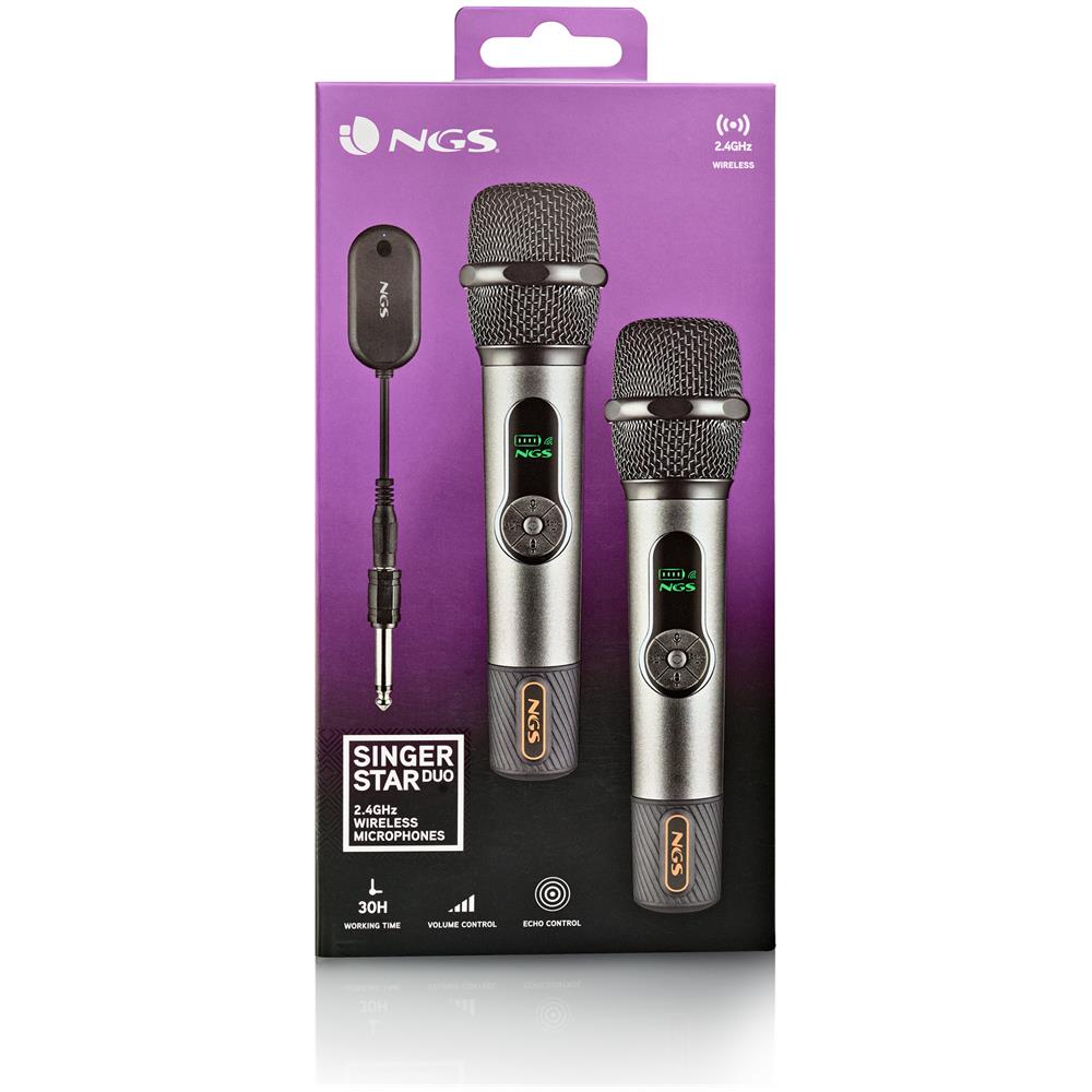 SINGER STAR DUO Nero Microfono per palco /spettacolo - Foto 8