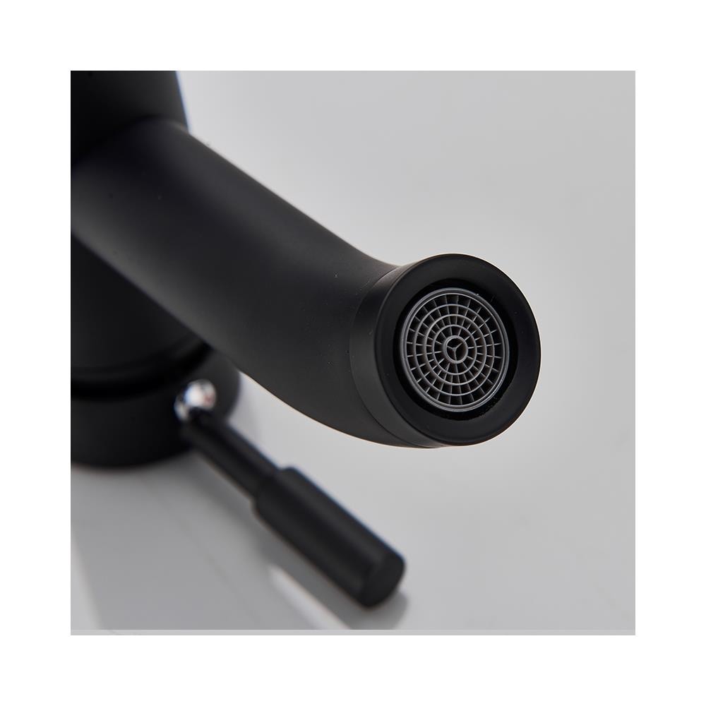 Rubinetto per lavabo da bagno, Blackswan, tipo M95, modello nero opaco, misura 29,7 cm - Foto 2