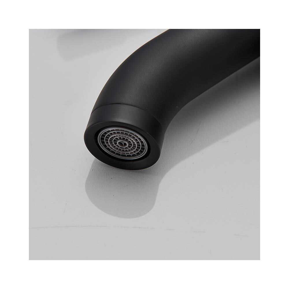 Rubinetto per lavabo da bagno, Blackswan, tipo M95, modello nero opaco, misura 29,7 cm - Foto 4