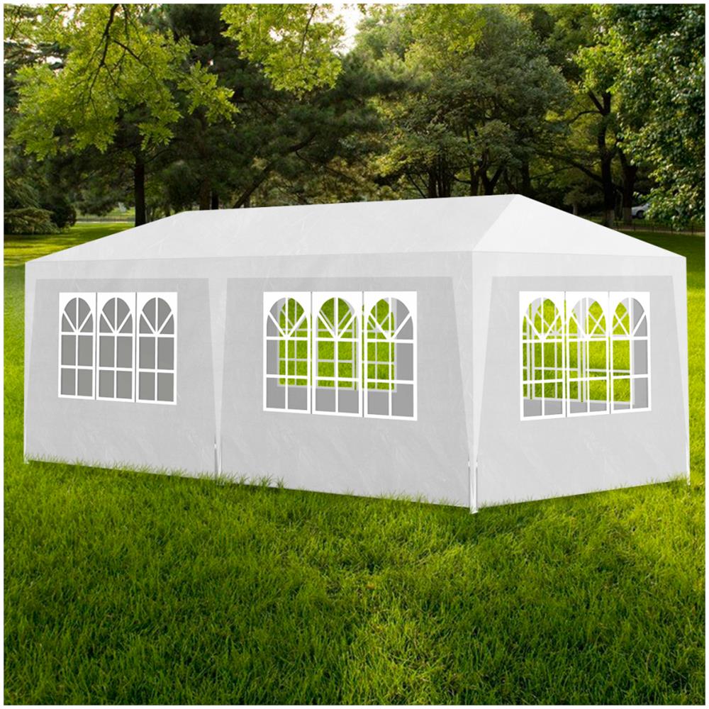 Tenda Gazebo Con Pannelli Laterali Rimovibili Grandi Finestre Tenda - 12