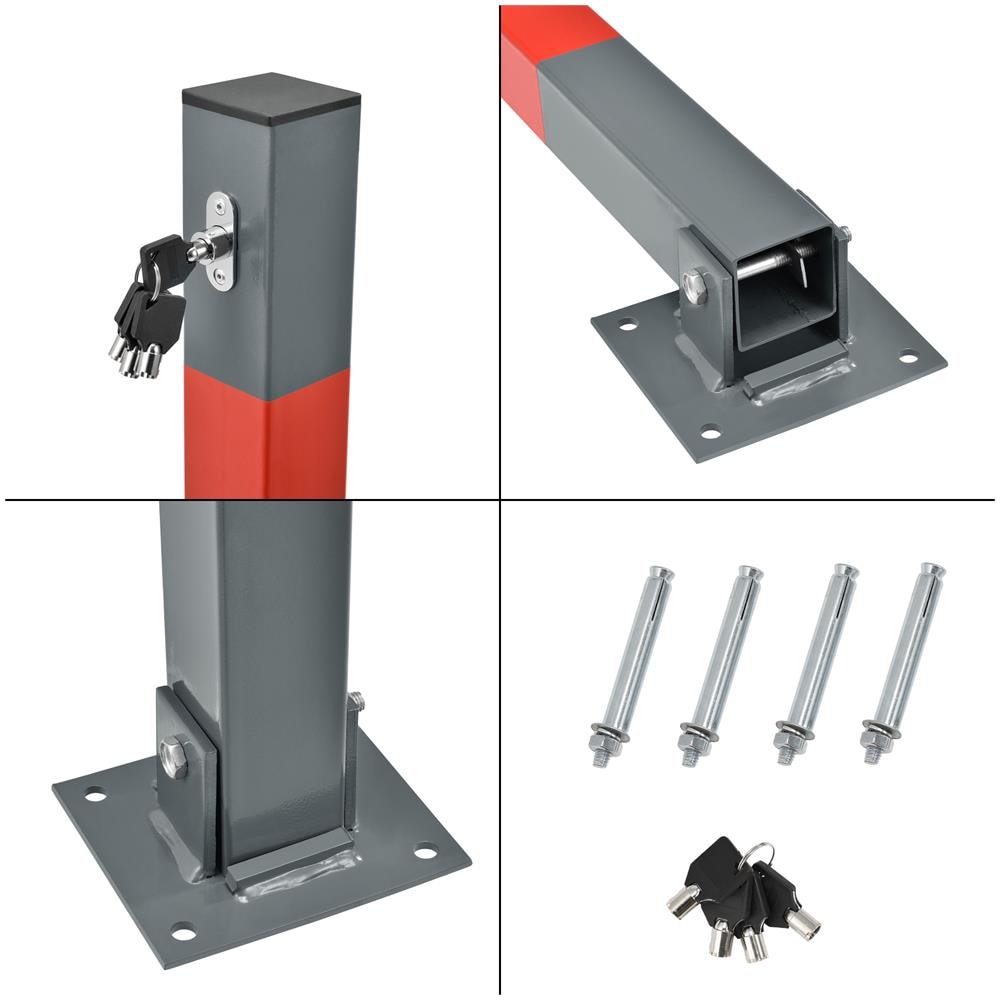 Colonna Posteggio Per Auto / Barriere Dissuasori Parcheggio - Acciaio Zincato - 65 Cm - Foto 1