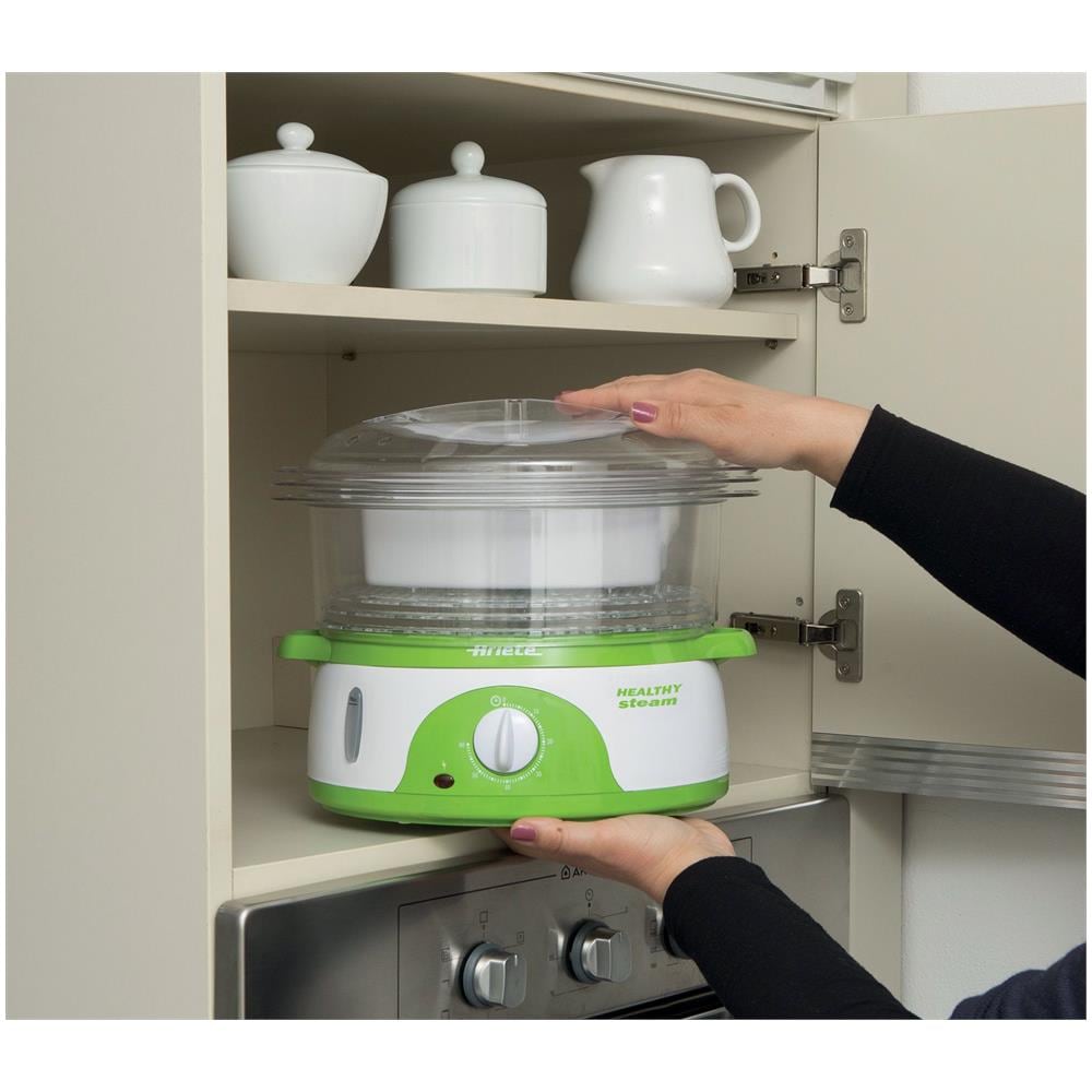 Vaporiera Healthy Steam 0911 3 cestello /i Libera installazione 800 W Colore Verde /Bianco - Foto 7