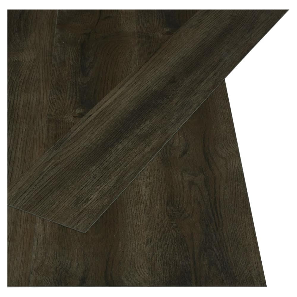 Listoni Pavimenti Autoadesivi 4,46 m² 3 mm in PVC Marrone Scuro - Foto 2