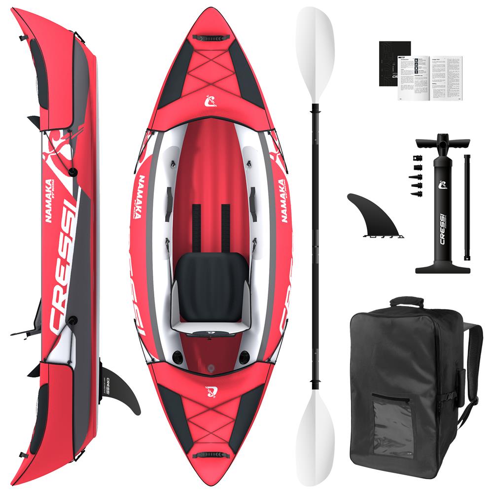 Canoa Gonfiabile Namaka 1 Set Rossa Nc000880 Cressi - Foto 2