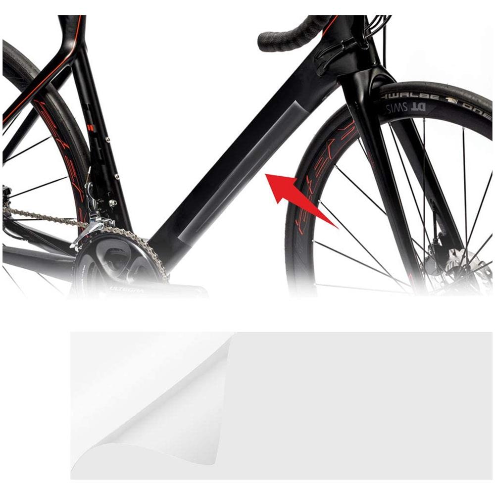 Nastro Adesivo Trasparente Scudo Per Protezione Telaio Bicicletta Spessore 0,3 Mm, 5 X 50 Cm - Foto 1