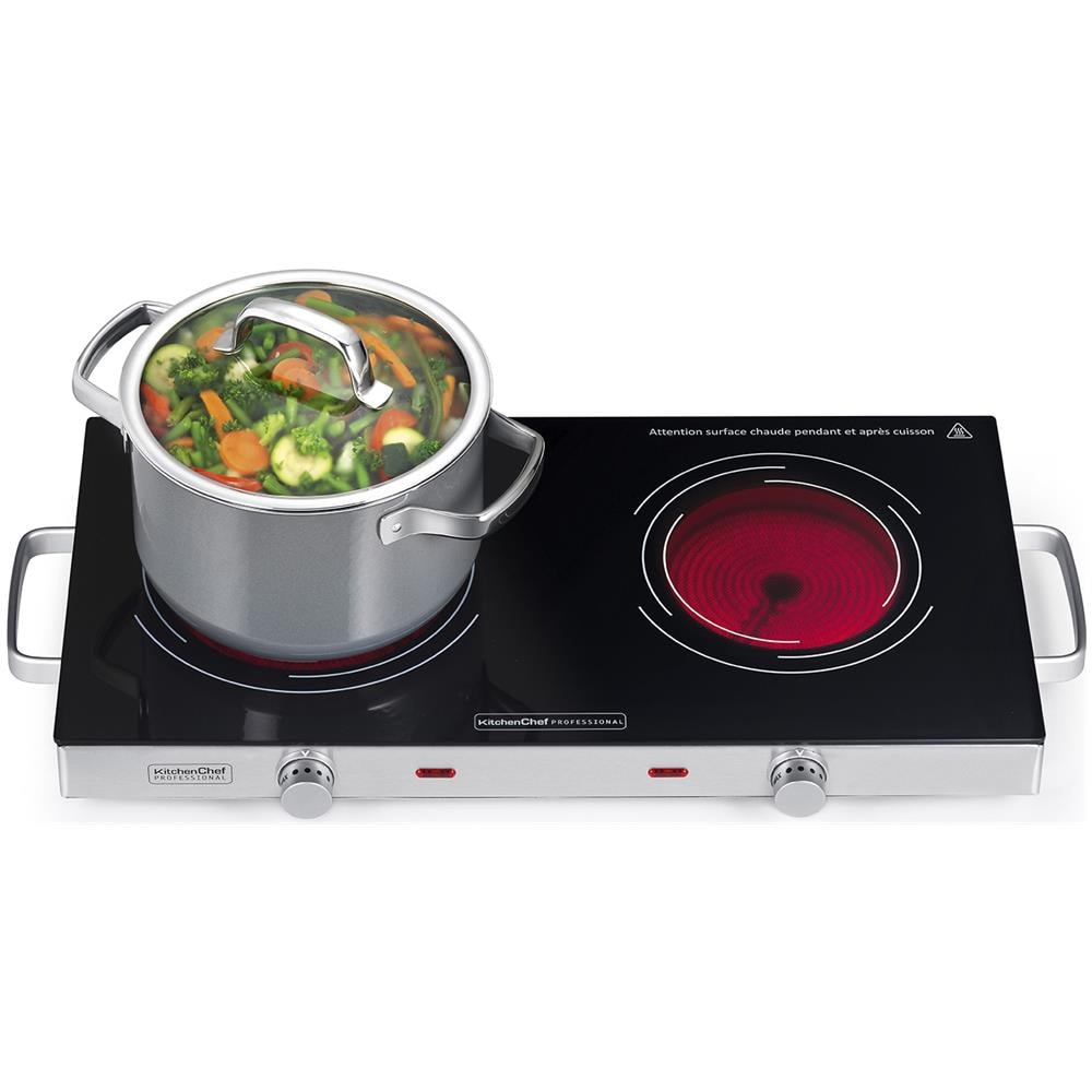 Fornello In Ceramica 2 Fuochi 2800w - Kcppv2800 - Foto 2
