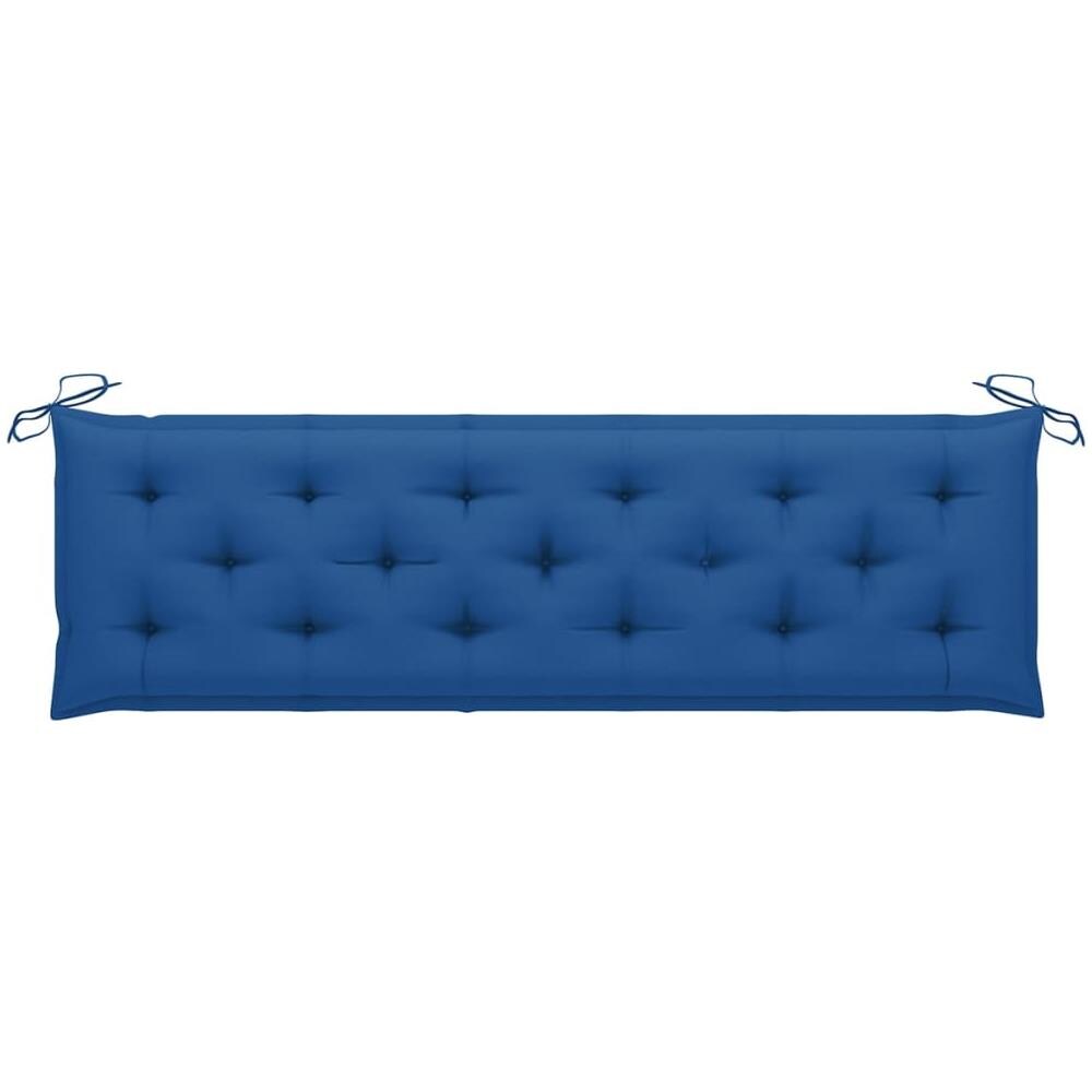 Cuscino per Panca da Giardino Blu 180x50x7 cm in Tessuto - Foto 2