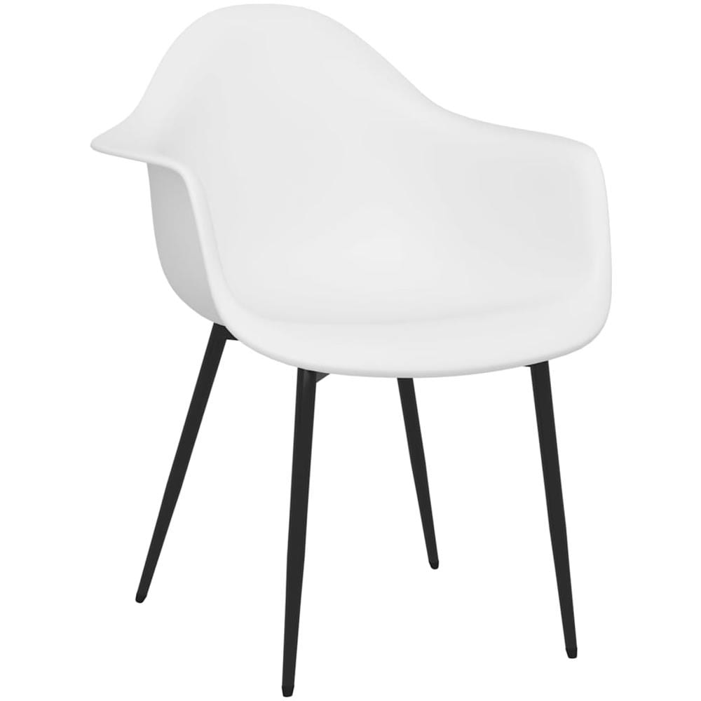 Sedie Da Pranzo 6 Pz Bianche In Pp - Foto 3