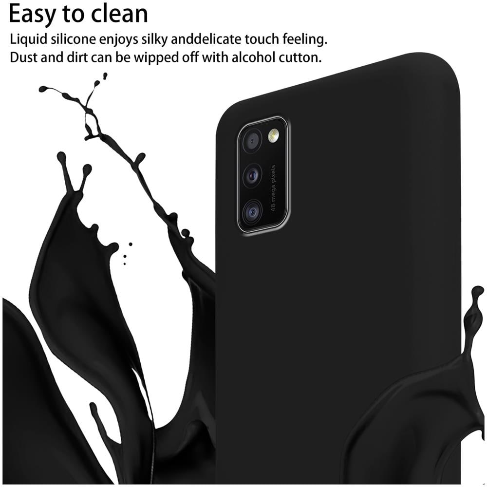 Catena Di Telefoni Cellulari Compatibile Con Samsung Galaxy A41 In Liquid Nero - Coperchio Di Protezione In Silicone Con Cordino Regolabile In Lunghezza - Foto 2