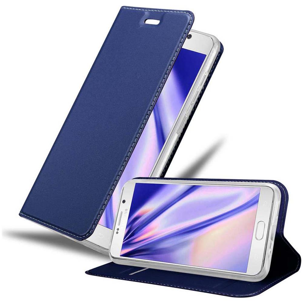 Custodia Compatibile Con Samsung Galaxy Note 5 In Classy Blu Scuro - Coperchio Protettiva Con Chiusura Magnetica, Funzione Stand E Tasca Per Le Carte - Foto 1