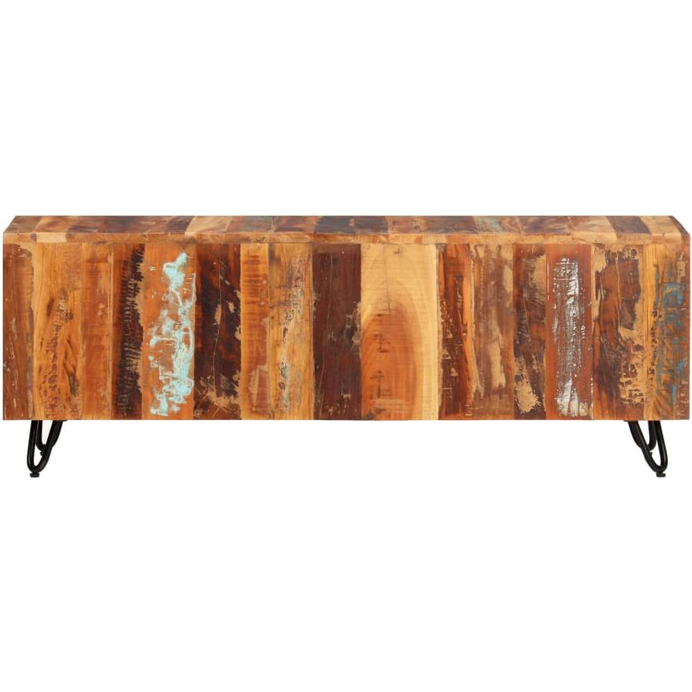 Mobile Porta Tv 110x30x40 Cm In Legno Massello Riciclato - Foto 2