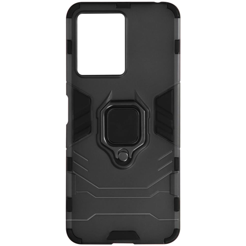 Cover Per Xiaomi Redmi Note 12 5g E 4g Antiurto Con Anello Di Supporto Nera - Foto 1