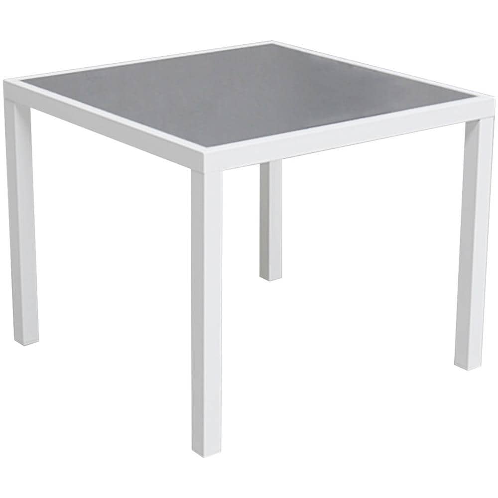 Bergamoset Di Mobili Da Giardino In Textilene Grigio 4 Posti - Alluminio Bianco - Foto 2