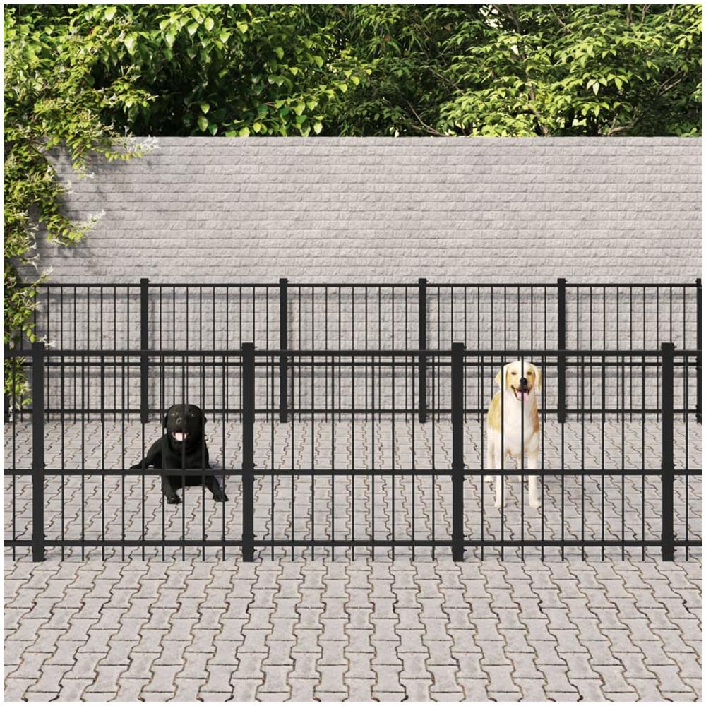 Gabbia Per Cani Da Esterno In Acciaio 37,64 M - Foto 1