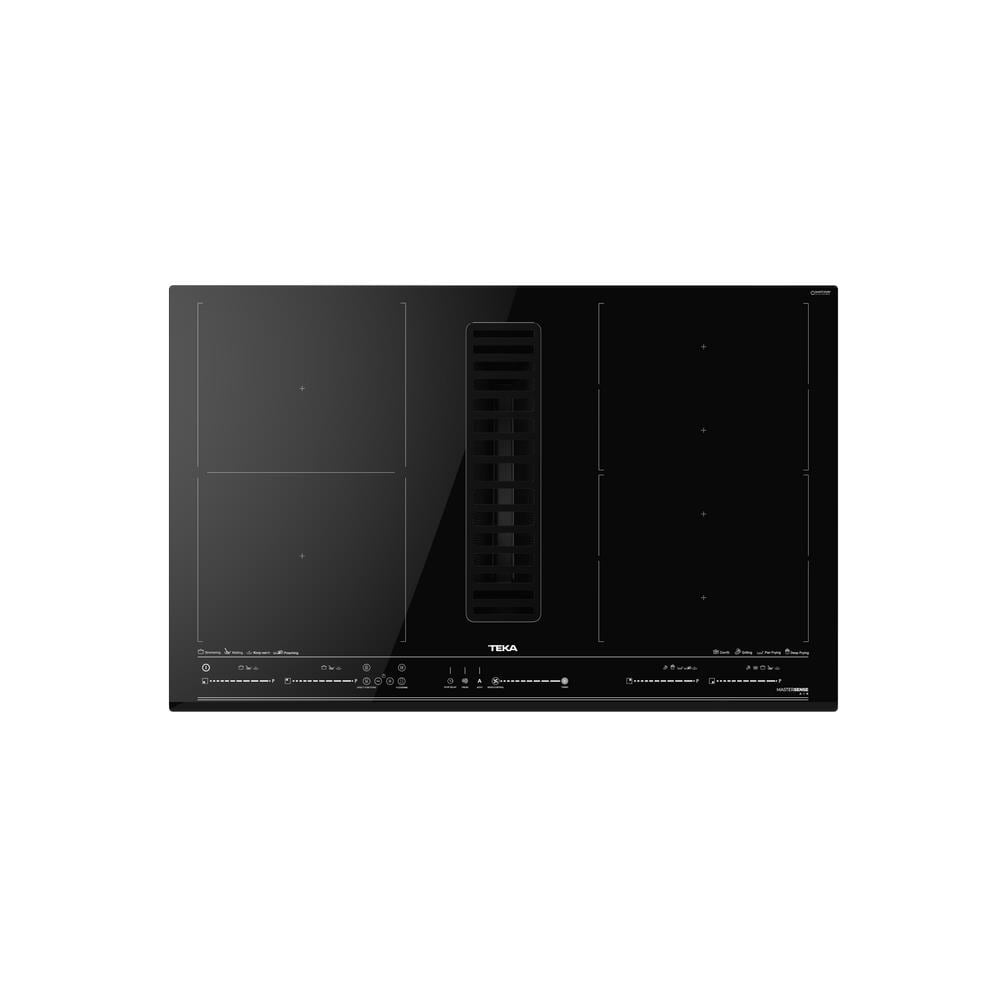 Piano Cottura Master Sense AFF 87601 MST a Induzione 6 Zone Cottura Cappa Aspirante da 80 cm Colore Nero - Foto 1