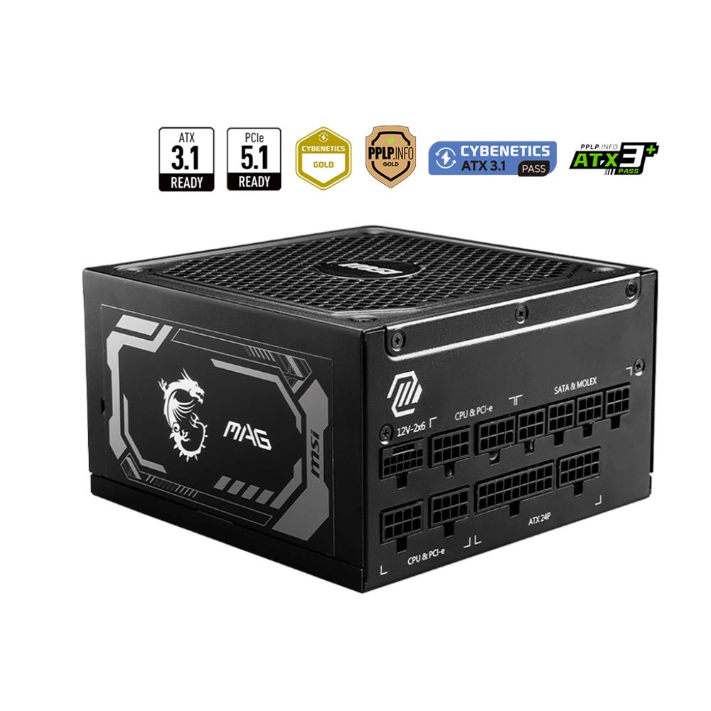 Alimentatore PC MAG A1250GL PCIE5 80 PLUS Gold 1250 W ATX 1U Colore Nero - Foto 1