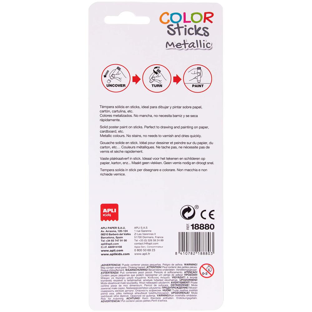 Color Sticks Oro, Argento 2 pz - Foto 2