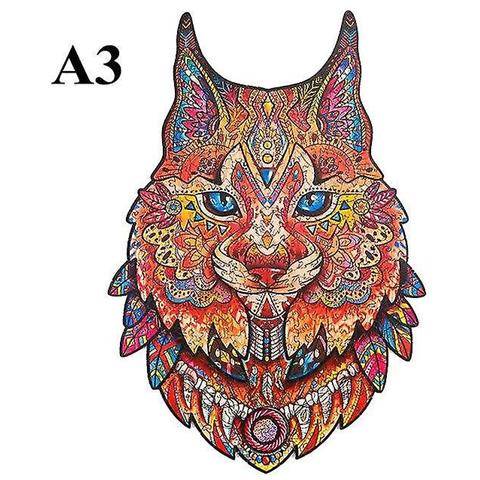 Image of Puzzle Puzzle Puzzle Puzzle Puzzle A Forma Di Animale Dignioso Puzzle Di Legno Per Bambini Adulti Di Allenamento Del Cervello Giocattoli