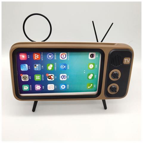 HTN Bluetooth Music Google Mini Altoparlanti Audio Wireless Per La Casa Sound Box Tv Portatile Ricevitore Stereo Megafono Intelligente | altoparlanti Portatili (bianco) 