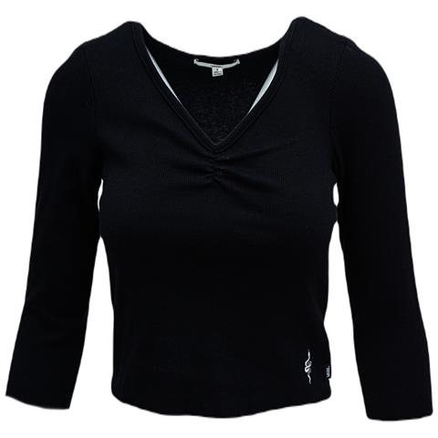 VANS Ainara Crop Vn0a5astblk1, Donne, Nero, Xs