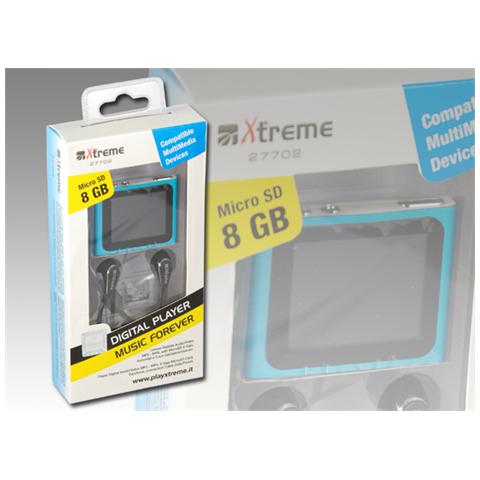 XTREME 27702, MP4, Blu, Digitale, Flash-media, 8 GB, MicroSD (TransFlash) 