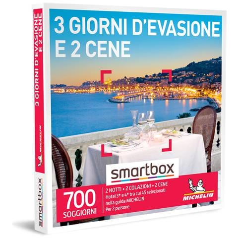 Immagine di  Cofanetto regalo coppia - 3 giorni d'evasione e 2 cene - idee regalo originale - 2 notti con colazione e 2 cene per 2 persone