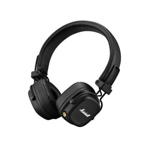 MARSHALL HEADPHONES Marshall Major Iv - Auricolare Bluetooth Wireless - 80 Ore Di Durata Della Batteria - Cuscinetti Auricolari Morbidi - Opzione Di Ricarica Wireless - Nero
