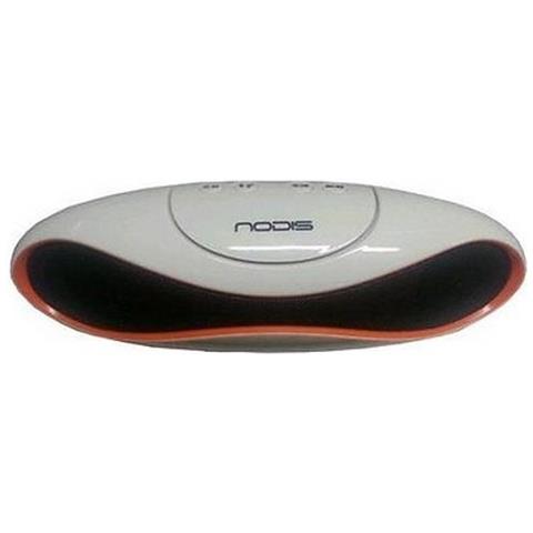 Nodis Altoparlante Bluetooth Eclipse Soundbox con Riduzione Rumore Cancellazione Echo Colore Bianco