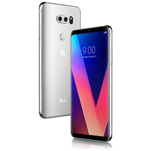 LG V30 64 GB 4G / LTE Impermeabile Display 6" 2K Slot Micro SD Fotocamera 16 Mpx Android Tim Italia Argento
