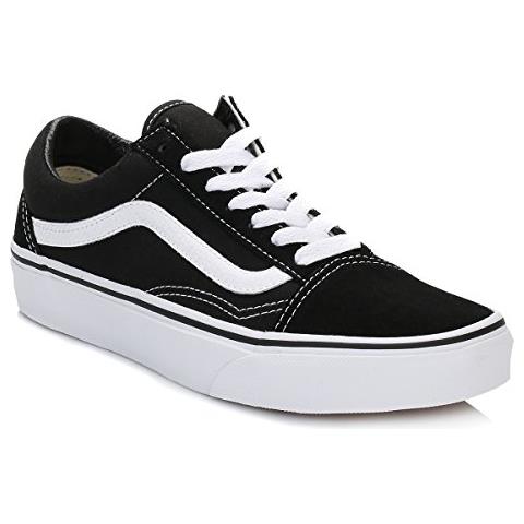 Vans nere clearance old skool pelle