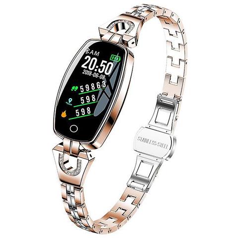 INLAW H8 Smart Watch, Monitoraggio Della Frequenza Cardiaca Della Pressione Sanguigna, Braccialetto Impermeabile (sl Aggiungi Cinghia Nera) 