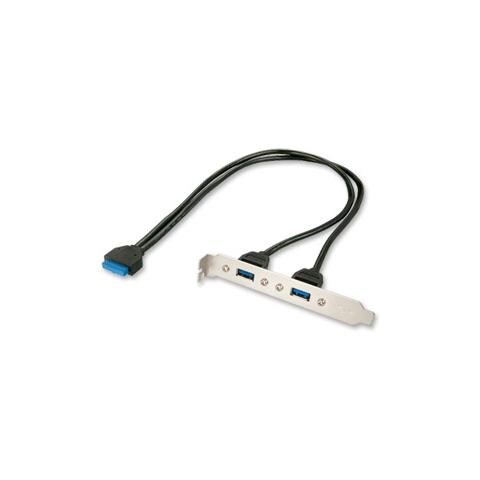 LINDY Cavo per trasferimento dati - USB / IDC - 40 cm - 2 x Tipo A Femmina USB - 1 x IDC Femmina IDE