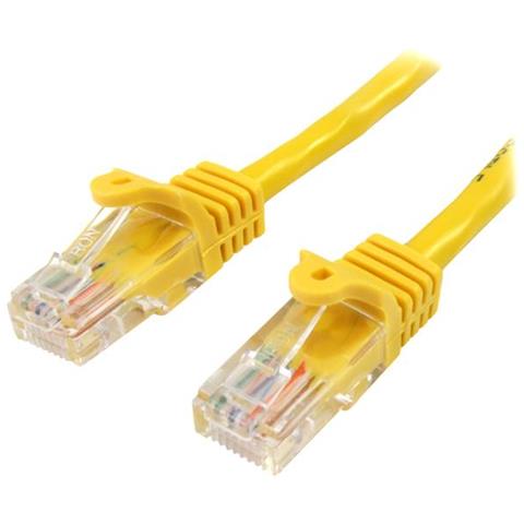 STARTECH.COM Cavo di rete CAT 5e - Cavo Patch Ethernet RJ45 UTP Giallo da 3m antigroviglio - Cavo RJ45 M / M Cat 5e