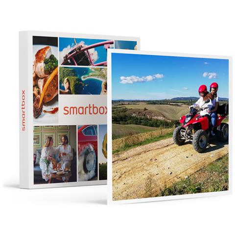 Image of Cofanetto Per Uomo - Chianti E Crete Senesi In Quad Con Degustazione Vini E Prodotti Locali - Idee Regalo Originale Per Lui