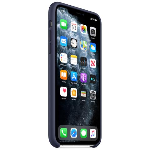 APPLE Custodia In Silicone Per Iphone 11 Pro Max - Blu Notte